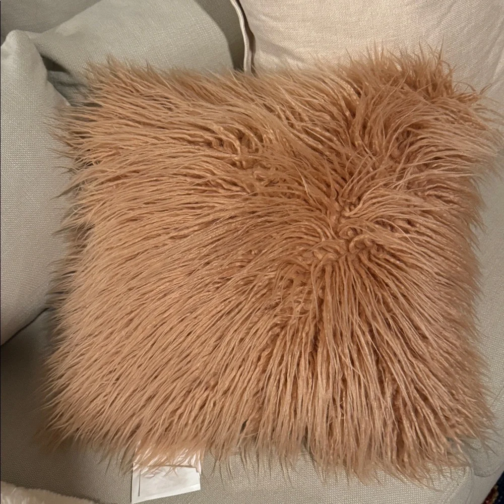 Mila Faux Fur Throw Pillow